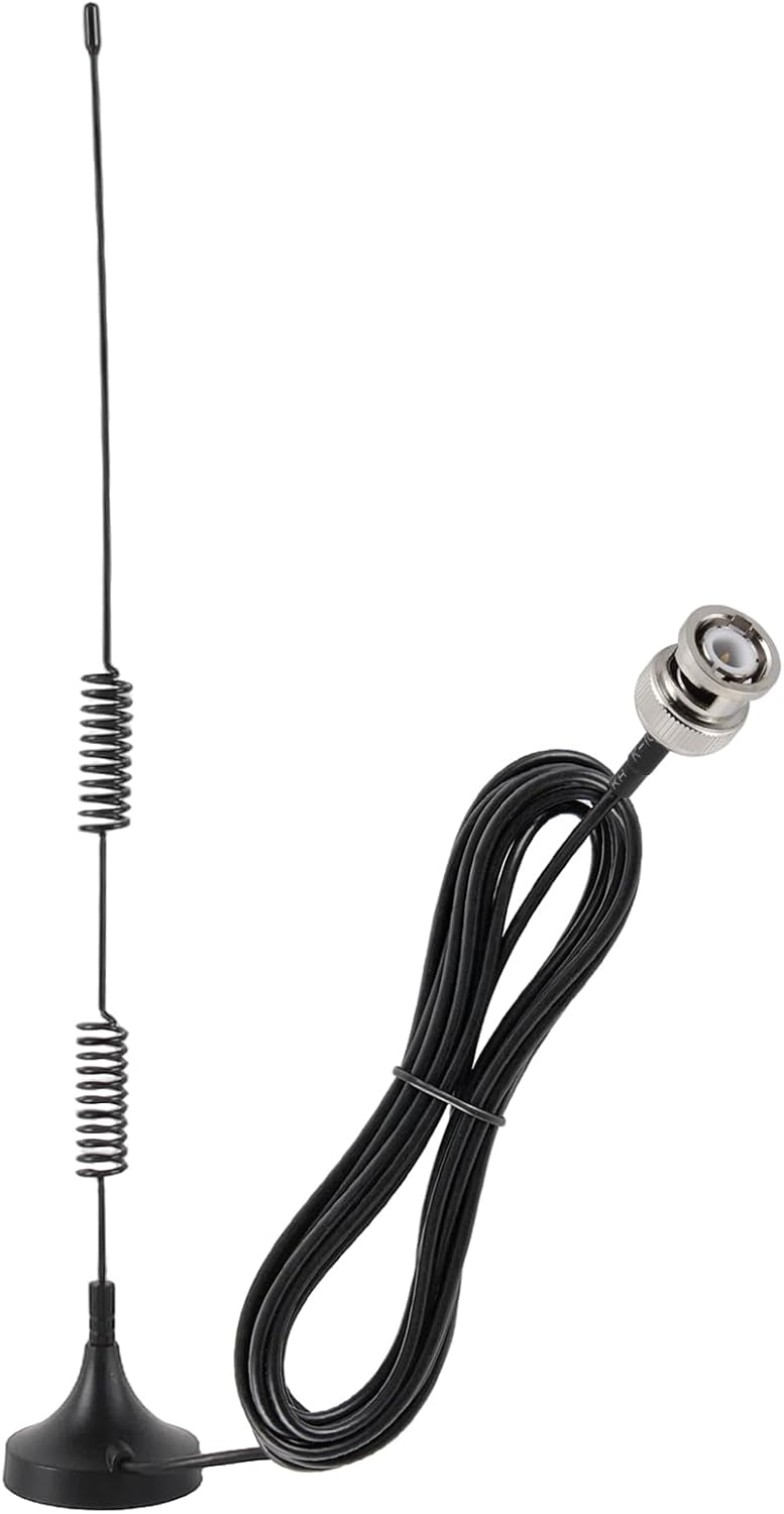 ACEIRMC VHF UHF Ham Amateur Radio Police Scanner Antenna Magnetic Base BNC Male Antenna Compatible with Uniden Bearcat