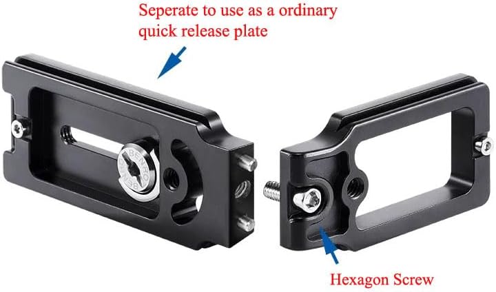 HuaerHui DSLR Camera L-Shaped Bracket Mount, Arca-Swiss Vertical Horizontal Switching Quick Release Plate for Canon