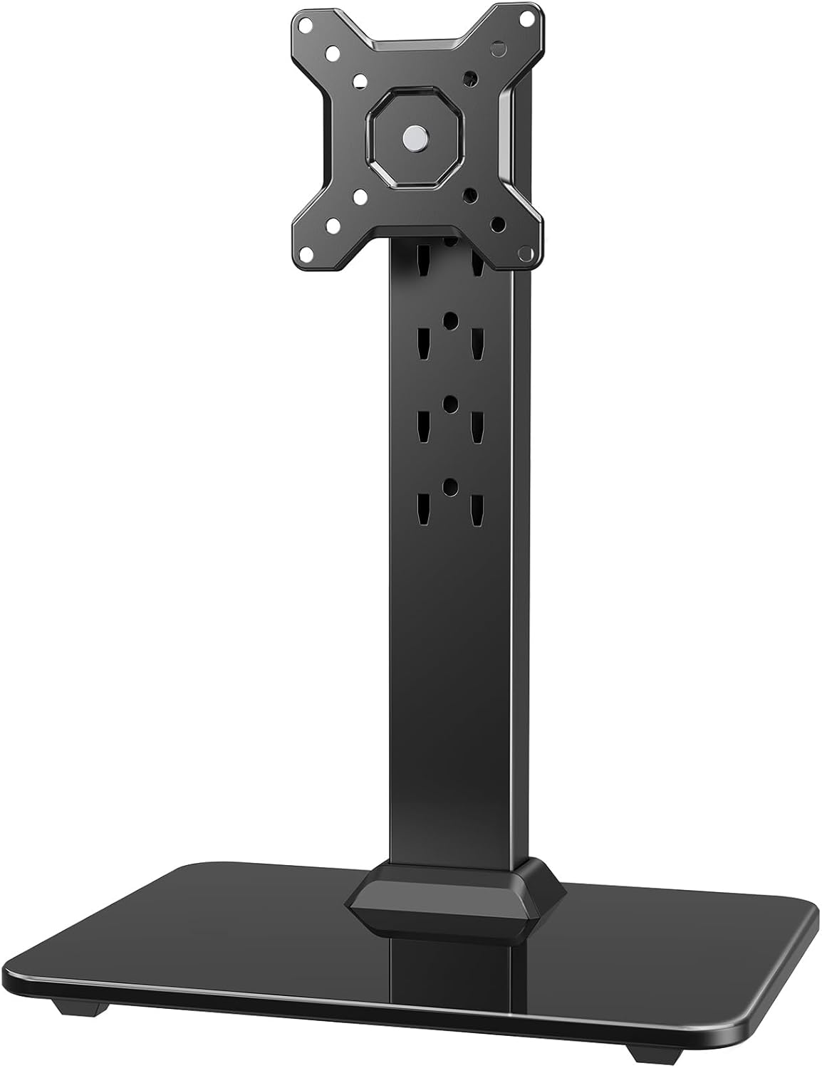 HUANUO 13 34 Inch 44lbs, 5 360 75x75mm/100x100mm Monitor Stand, Freestanding VESA Mount for to Screens, Holds up