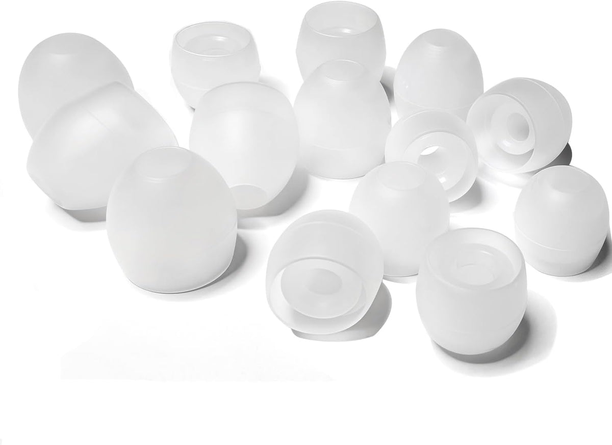 8 Pairs Extra Small Earbuds Tips, Silicone Ear Tips Universal, Silicone Earbud Tips Replacement Transparent