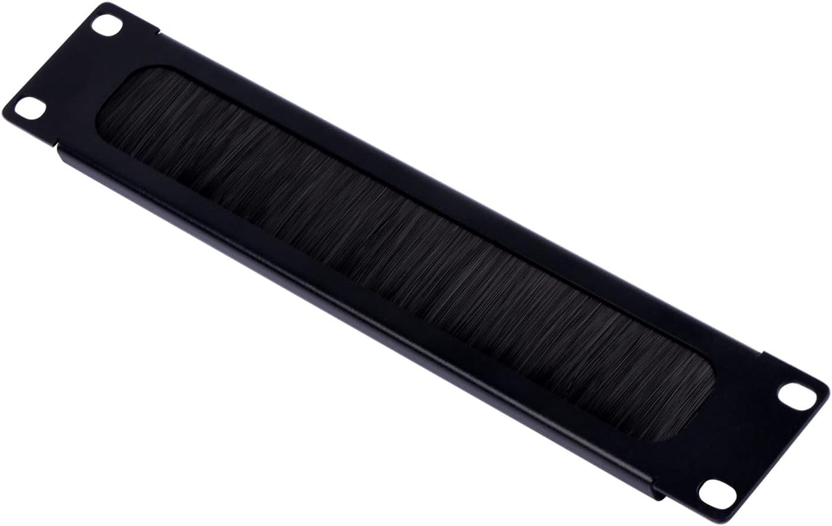 GeeekPi 10 inch 1U T1/T0/T2/T1 Plus/T0 Plus/TL1 10 inch (2) Brush Cable Manager Rack Mount Cable Management Panel