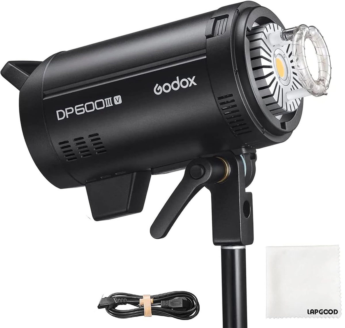 Godox DP600IIIV Studio Flash 600Ws, GN106 5600200K 2.4G X System 1/2000-1/800s Bowens Mount, Strobe Flash Monolight for Portrait