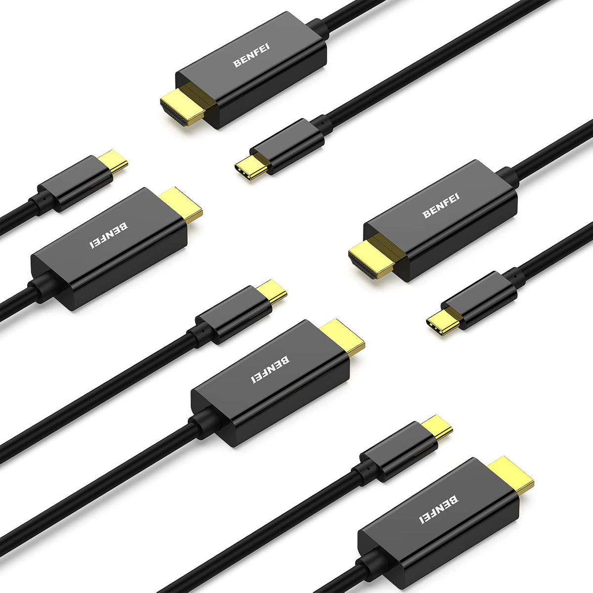 5 Pack 6 3/4 15 2023, 2, S23 BENFEI USB C to HDMI Feet Cable, USB Type-C to HDMI Cable, Thunderbolt Compatible