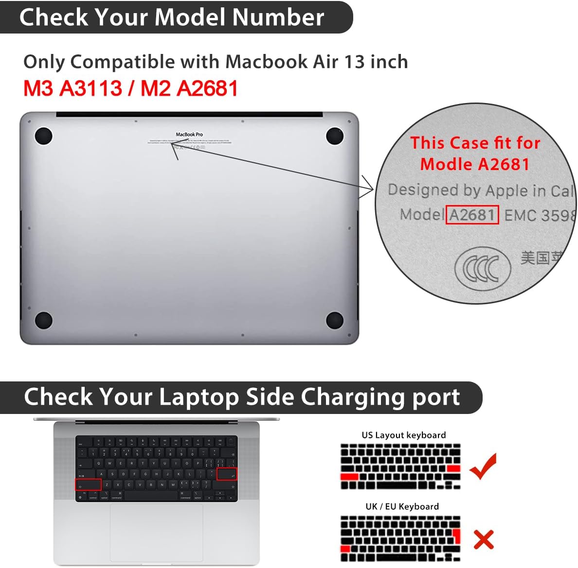 Compatible with MacBook Air 13.6 inch Case 2025 2024 2023 2022 Release M4 A3240 M3 A3113 M2 A2681 with Touch ID, Plastic Hard Shell Case&Keyboard Cover&Screen Film&Webcam Cover, Oil Painting