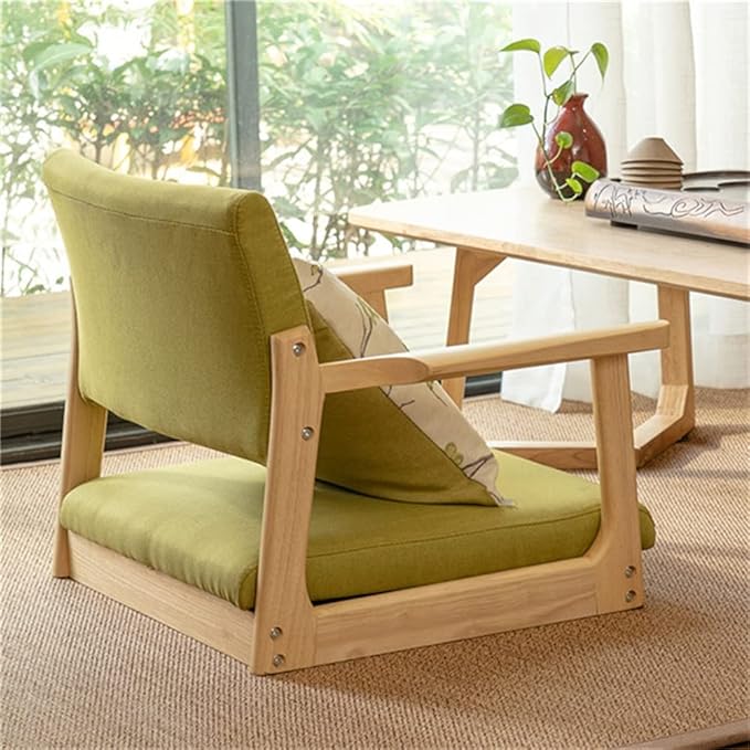 Office Chair Gaming Chair Computer Chair Leisure Chair for Bay Window Floor Tatami Legless Chair with Upholstery Seat Cushion Home Furniture