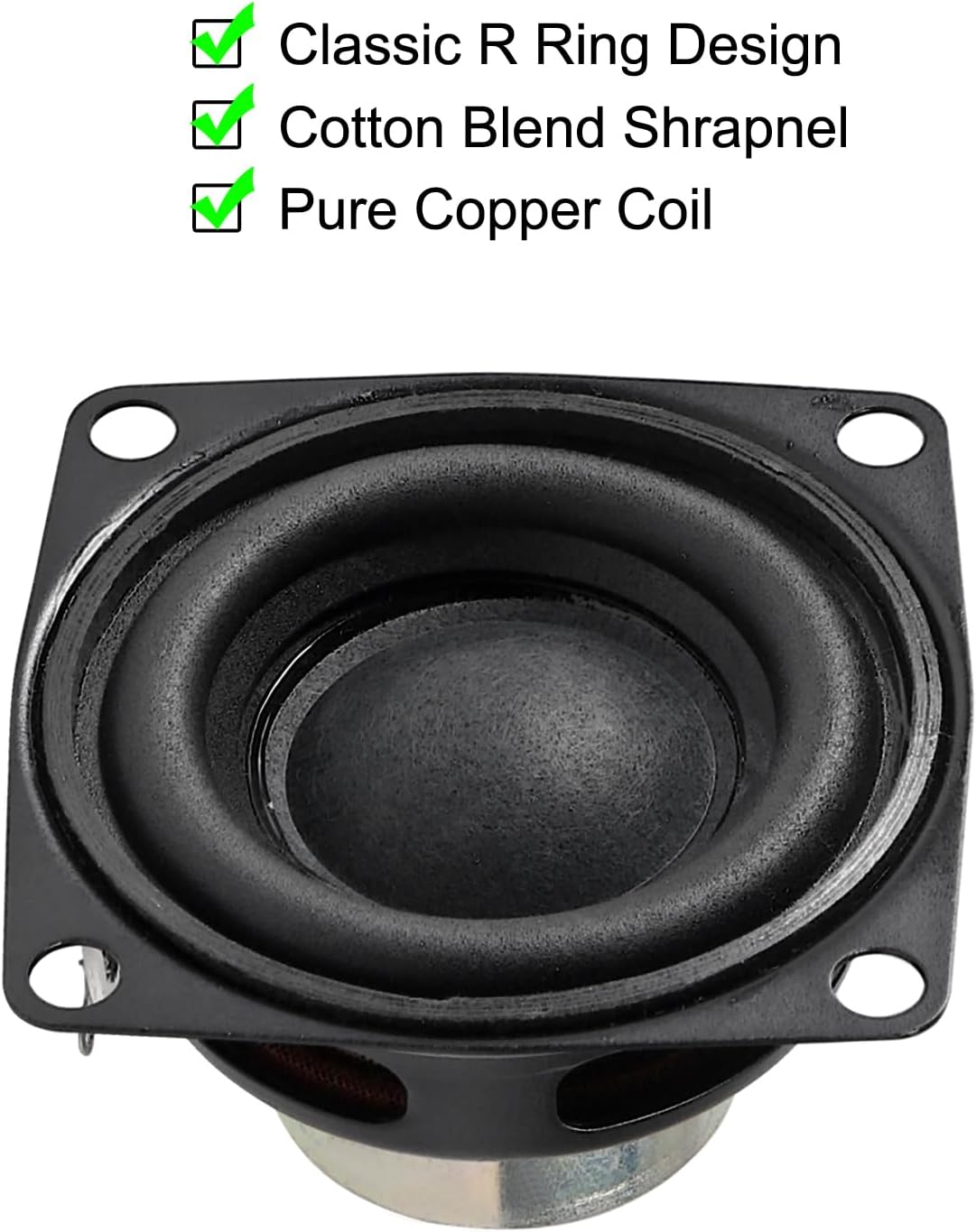ACEIRMC 2inch 4Ohm 10W (2pcs) Full Range Audio Speaker Stereo Woofer Loudspeaker for Arduino