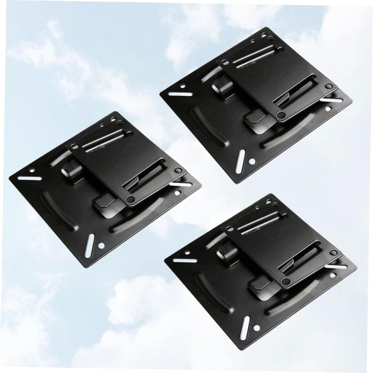 Healeved 14-24 Inch 3pcs LCD Tv Wall Mount Bracket Metal Fixed Display Stand Holder for Home Office Hotel, Flat Screen