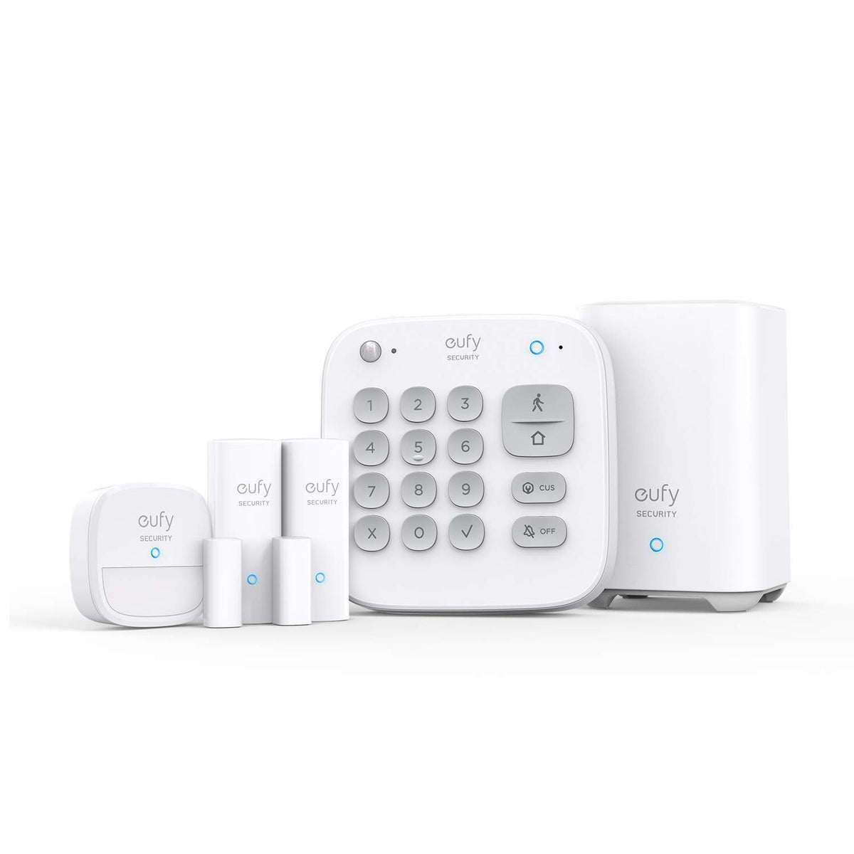 eufy Security 5-Piece Home Alarm Kit, Home Security System, Keypad, Motion Sensor, 2 Entry Sensors, Home Alarm System, Control from The App, Links