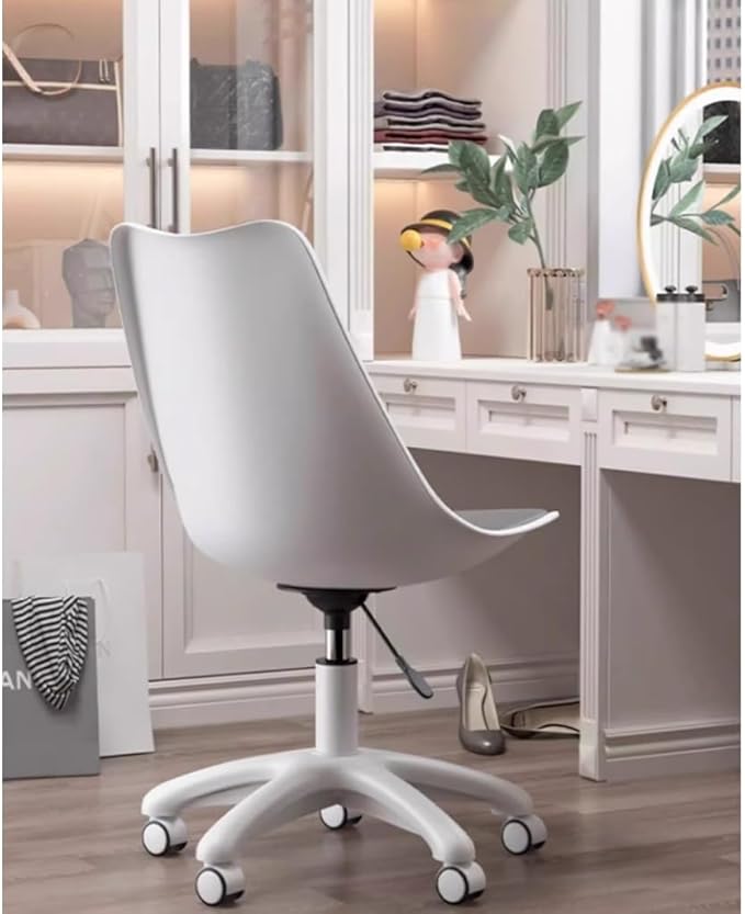 Gaming Chair Home Office Desk Chairs With Wheels Computer Accent Chairs Swivel Makeup Chair Dormitory College Students Study Backrest Chair For Bedroom Living Room Balcony ( Color : Yellow )