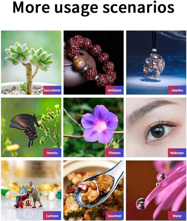 30-120mm Cell Phone Macro Lens, for ipad,iPhone,Samsung, Android, Pixel,Phone Macro Lens