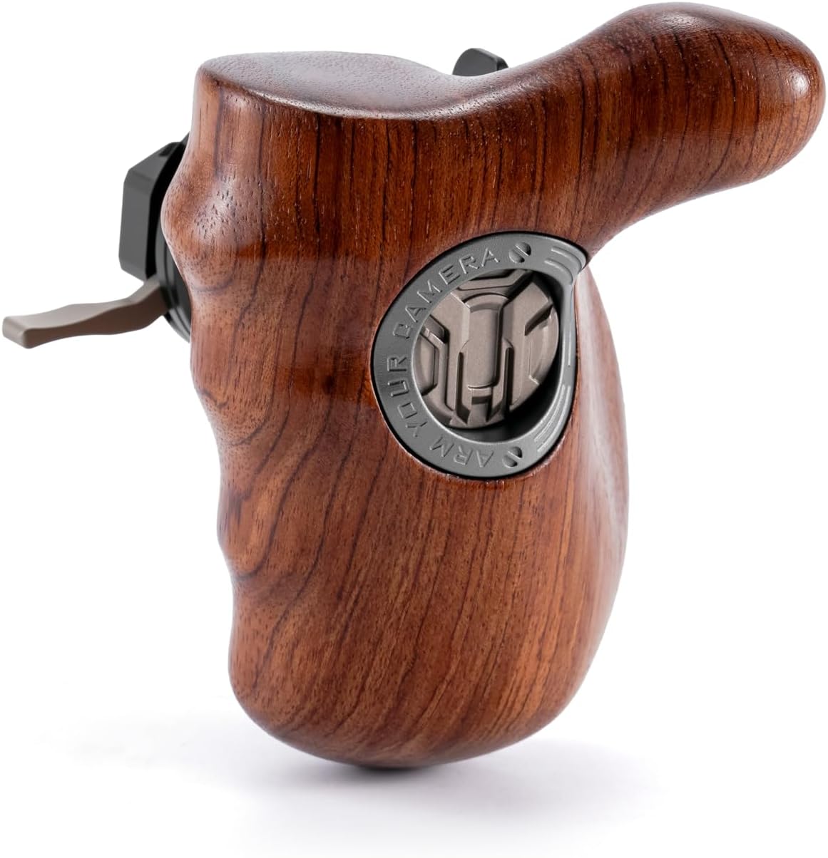 Tilta Advanced Left Side Wooden Handle (Ronin 4D - Type IX) | Black Walnut Wood & Aluminum Alloy Build | Quick Release Button