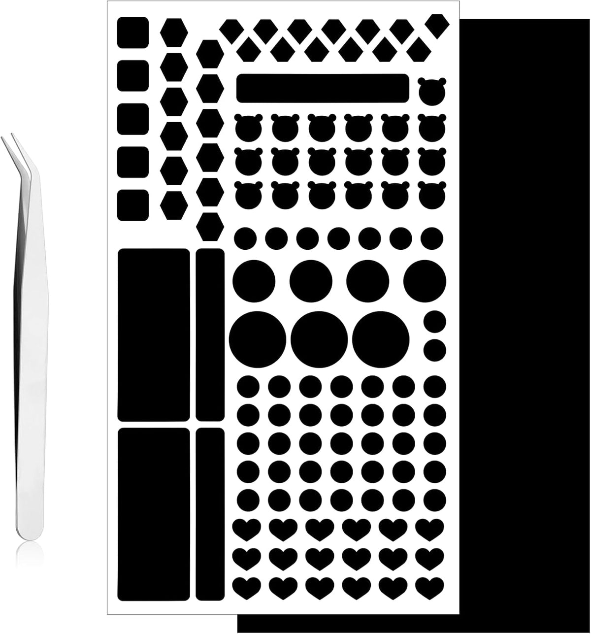 Fyntave Dimming 2 Dimming 100% (1 1 LED Light Blocking Stickers, Blackout Stickers for Electronic Light Sheets LED