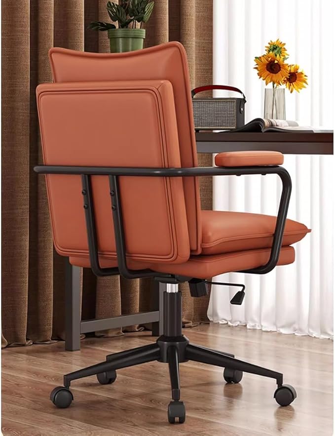 Office Chair High Backrest Gaming Chair Desk Chairs Gaming Chairs Ergonomic Computer Chairs for Adults and Kids Armchair Boss Seat Study Accent Chair for Bedroom Balcony (Color : Brown)