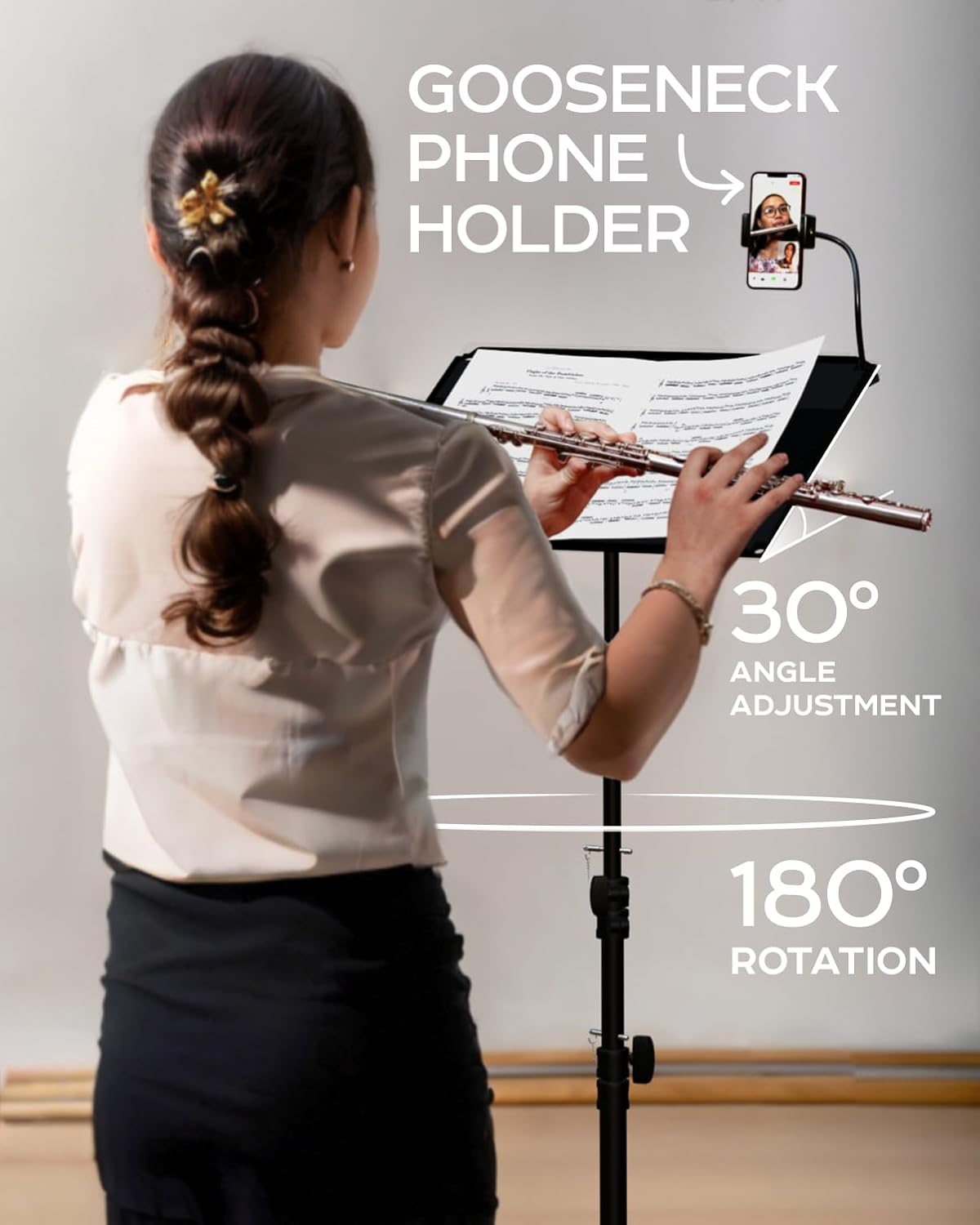 Projector Tripod Stand, Height Adjustable 27" to 62" & Floor Projector Stand, Portable Laptop Stand, Camera & Light & Ball-Joint – Well-Made, Easy-to-Adjust, DJ Rack & Music or Movie stand