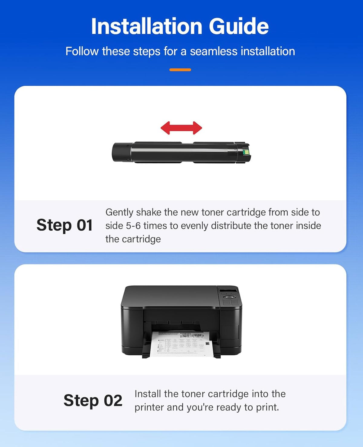 7525 Toner Cartridge Set 4-Pack High-Yield Replacement for Xerox 006R01513 006R01514 006R01515 006R01516 Compatible for Xerox Workcentre 7525 7530 7535 7545 7556 7830 7855 7970 7835i 7845i Printer Ink