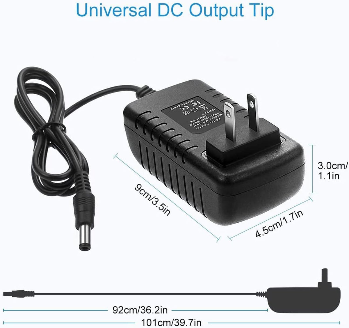 BestCH CB-200 CB200 Global AC/DC Adapter Compatible with iCODIS WiFi DLP Portable Mini Video Projector Power Supply