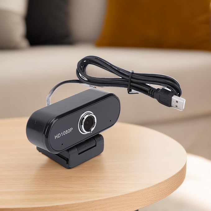 ciciglow PC Webcam 1080P HD Desktop Computer Camera with Microphone 120° Wide Angle Rotatable USB Web Camera for Live Streaming Video Chat Conference Recording Online Class