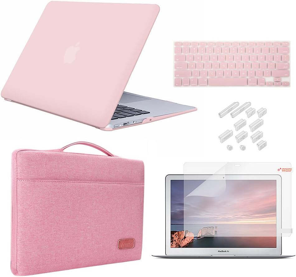 iCasso 12 Inch 5 1, 12'' A1534 Compatible with MacBook Case Bundle in Ultra Slim Plastic Hard Cover with Sleeve,Screen