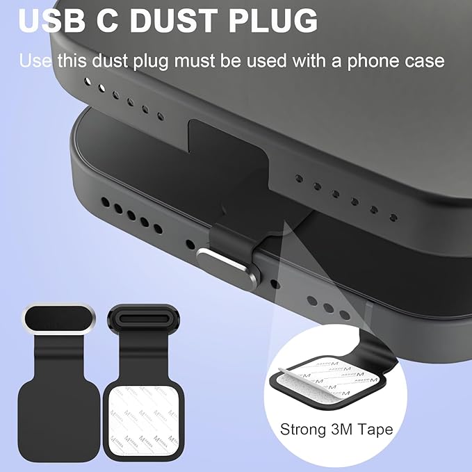 USB C Dust Plug with Speaker Dust Cover for iPhone 15/16 Pro,Plus,Pro Max