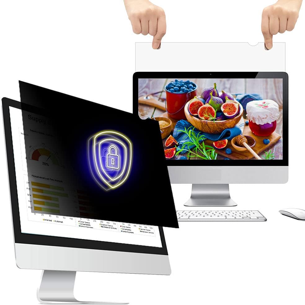 19 Inch - 5:4 Aspect Ratio - Computer Privacy Screen Filter for Standard Square Monitor - Anti-Glare - Anti-Scratch Protector Film - Protects Your Eyes from Harmful Glare and Blue Light