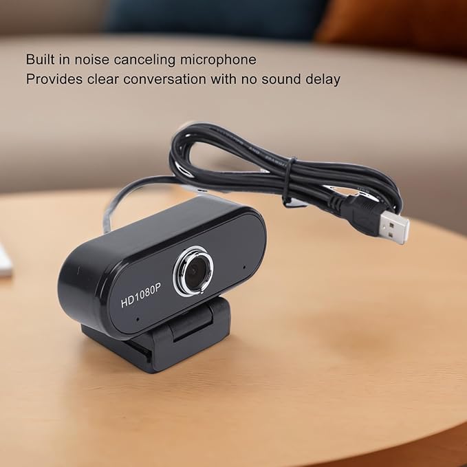 ciciglow PC Webcam 1080P HD Desktop Computer Camera with Microphone 120° Wide Angle Rotatable USB Web Camera for Live Streaming Video Chat Conference Recording Online Class
