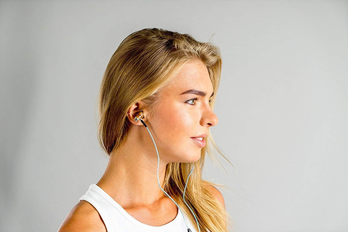 Symphonized NRG 2.0 Premium Genuine Wood in-Ear Noise-isolating Headphones with Mic and Nylon Cable