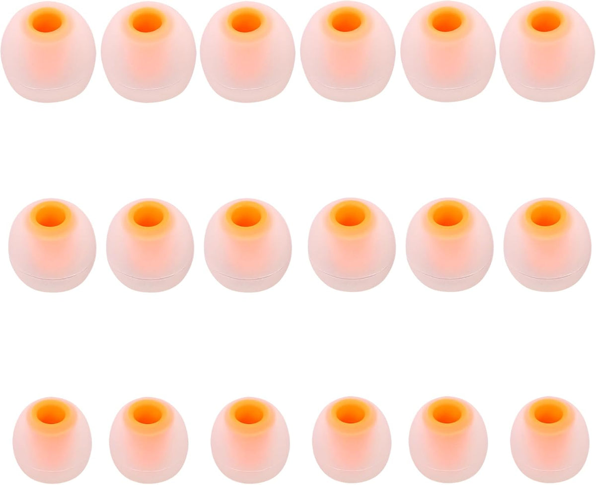 Earbud Replacement Tips - Silicone Earbud Tips Fit Most In-Ear Earbuds (Inner Hole 3.8mm - 5.1mm) - 9 Pairs S M L