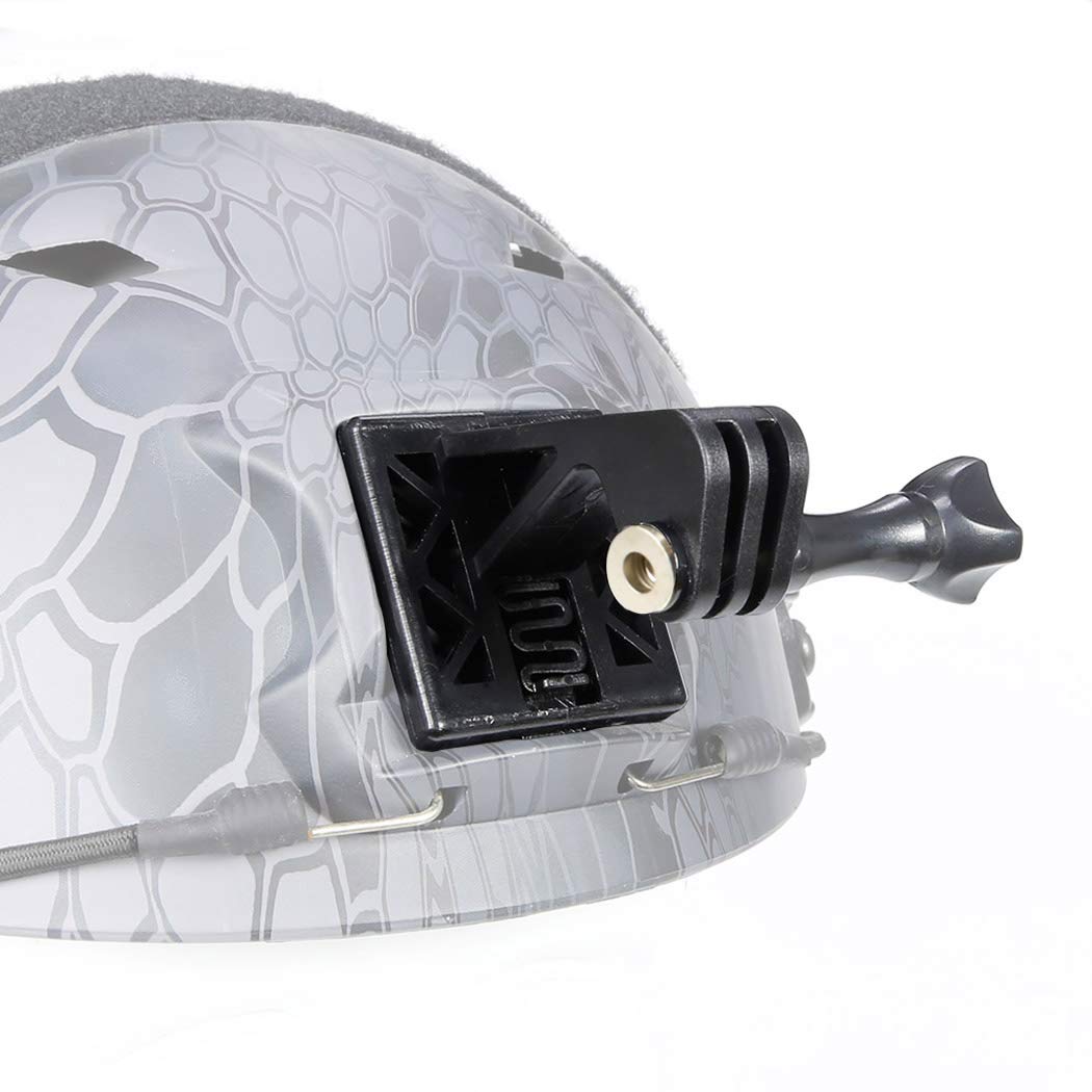 AOUTACC Tactical Excavator Mounts for GoPro Bracket or NVG Helmet Base (Black)