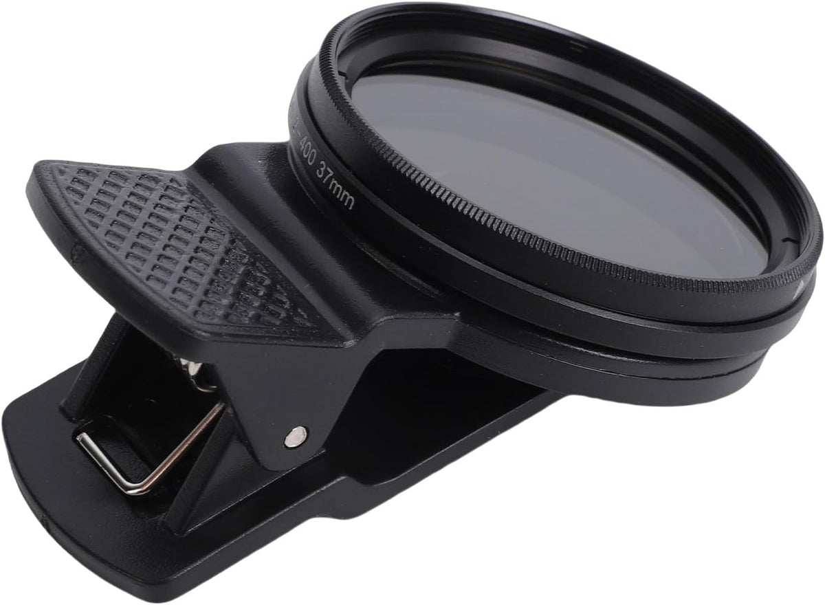 Diyeeni 37mm ND2 ND400 ND2 ND400 Clip On - Phone Lens ND Filter Kit, Variable ND Neutral Density Filter Adjustable