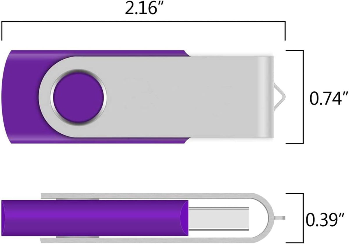 hrongshk 4GB 10 Pack, 2.0 Sharing(10Pcs, Multi-Color,4 USB Flash Drive Thumb Drives Memory Stick USB Bulk Swivel Jump