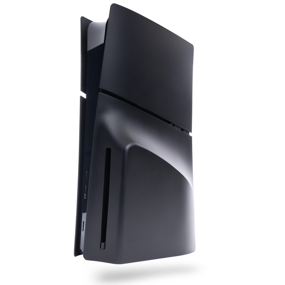 Glistco Black Plates Slim Replacement Shell Compatible with PS5 Slim - Cover Plates for PS5 Slim Disc Edition (Matte Black)