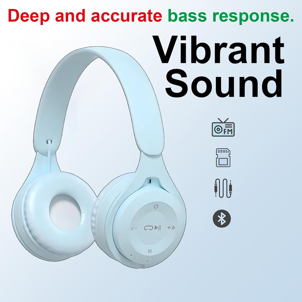 Generic Headset Upgraded Hybrid Noise Cancelling Bluetooth Headphones Over Ear Wireless Bluetooth with Mic Soft-Earpads