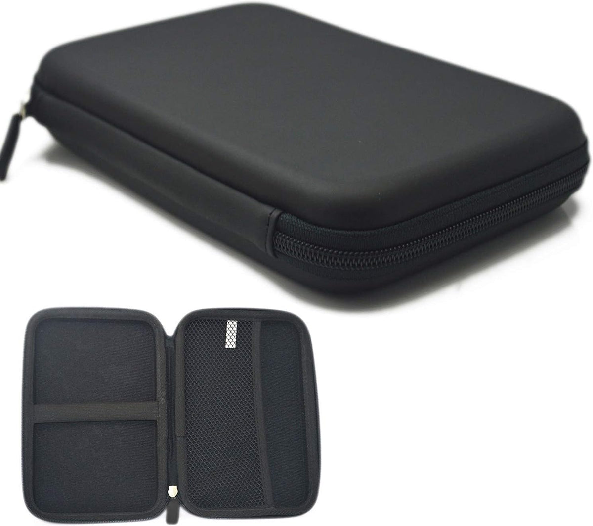 CableVantage 2.5" External Hard Drive Disk Case Portable Power Bank External Battery Bag Hand Carry Zipper Travel