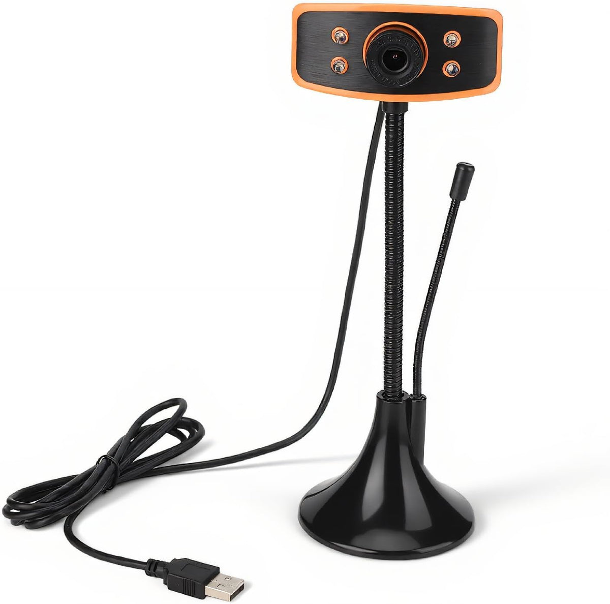 GOWENIC 1080P HD Webcam, USB Camera for Laptop Desktop with Microphone, External Computer Webcam with Night Vision