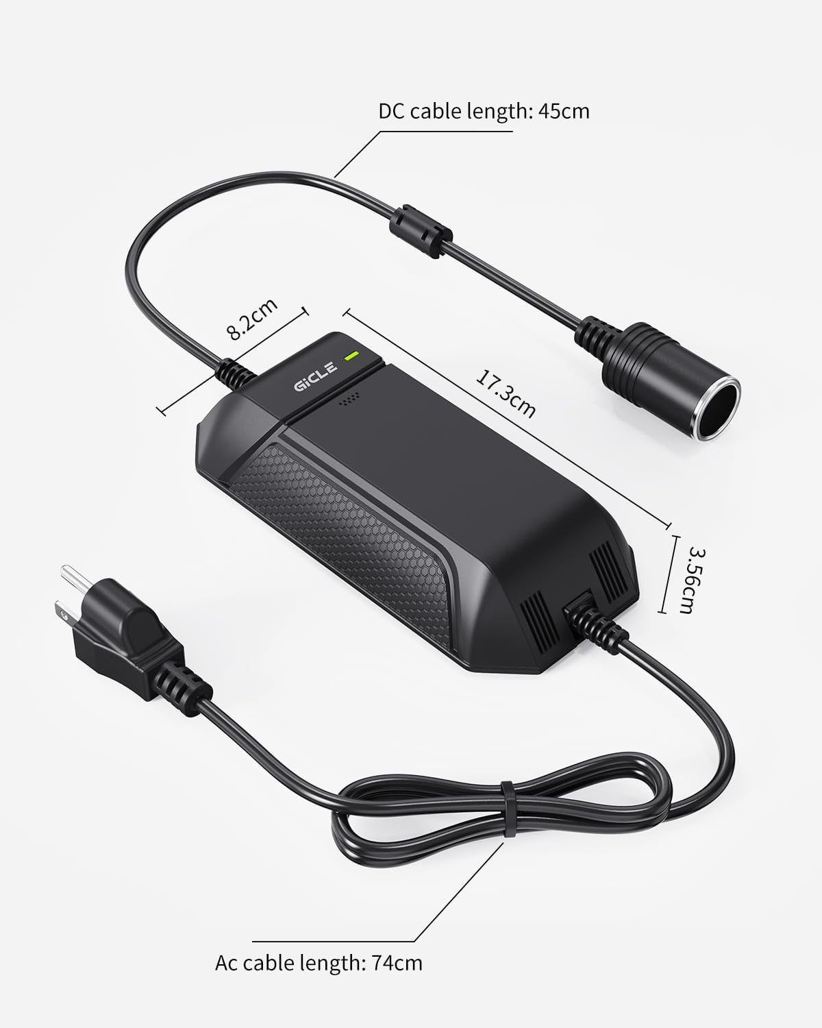 Gicle 12V 15A 180W 110V 12V AC to DC Converter, AC/DC Power Supply Adapter Transformer for Tire Inflator, Car