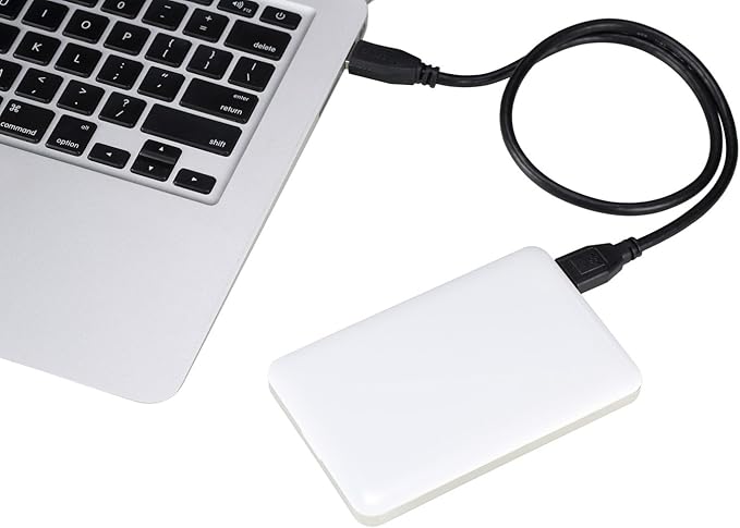 U3 2.5 inch USB 3.0 NTFS Portable External Hard Drive - White (250GB)