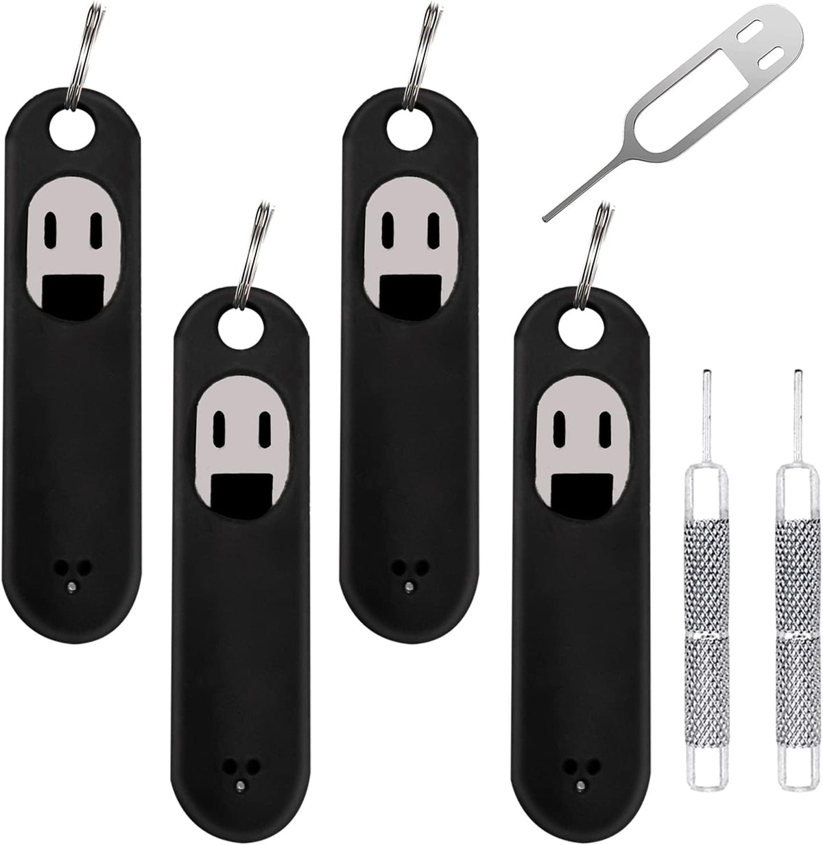 6 Pack SIM Card Removal Tool, Sim Card Tray Opening Tool Eject Pins Needle Opener Ejector Compatible with All iPhone Apple iPad HTC Samsung Galaxy Cell Phone Smartphone Watchchain Link Remover, Black