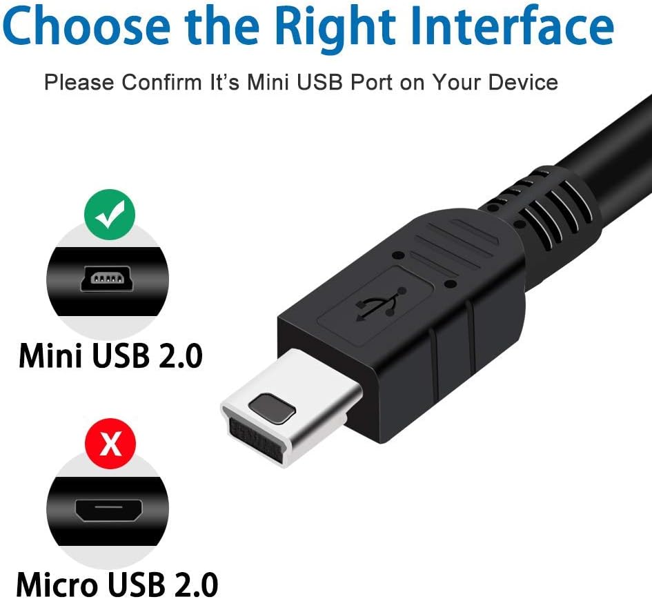 GUY-TECH NWZ-E350 NWZ-E344 MP3 USB Charger + Data Sync Lead Cable Cord Compatible for Sony F F Player