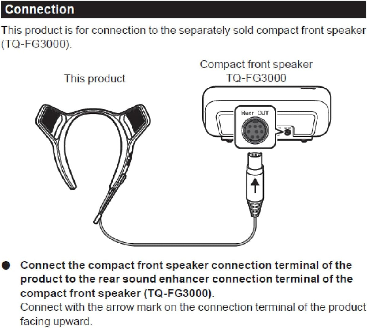 PIONEER,Desktop Gaming Speaker,Sound TECTOR,Rear Sound Enhancer,Exclusively for The Compact Front Speaker（TQ-FG3000）,Clear Sound,Neckband,Lightweight with Narrow Directional Chat Microphone,TQ-RG3000