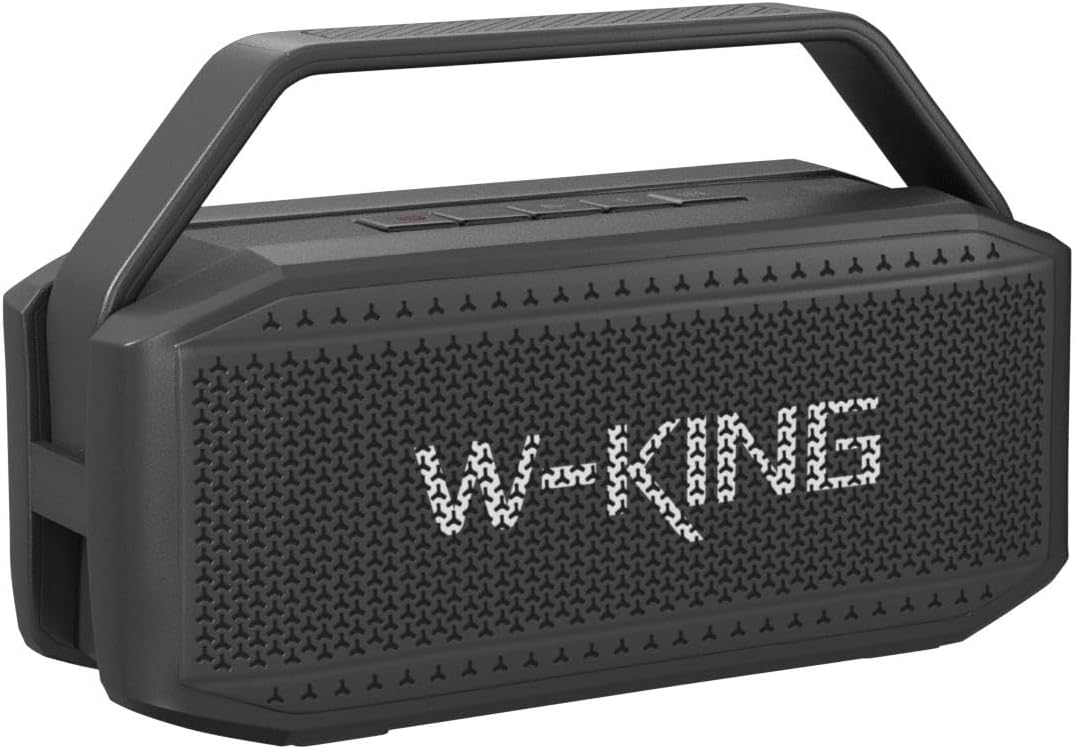 W-KING Portable Loud Bluetooth Speaker, 100W Max Waterproof Outdoor Speakers Bluetooth Wireless, IPX6 Party Big Large Speaker Boombox, 60W Exlarge Deep Bass Passive Radiator/40H/Power Bank/TF/AUX/EQ