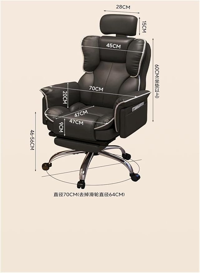 Computer Chair Lounges Computer Office Chair Mobile Gaming Theater Dining Chair Home Swivel Salon Furniture(D)
