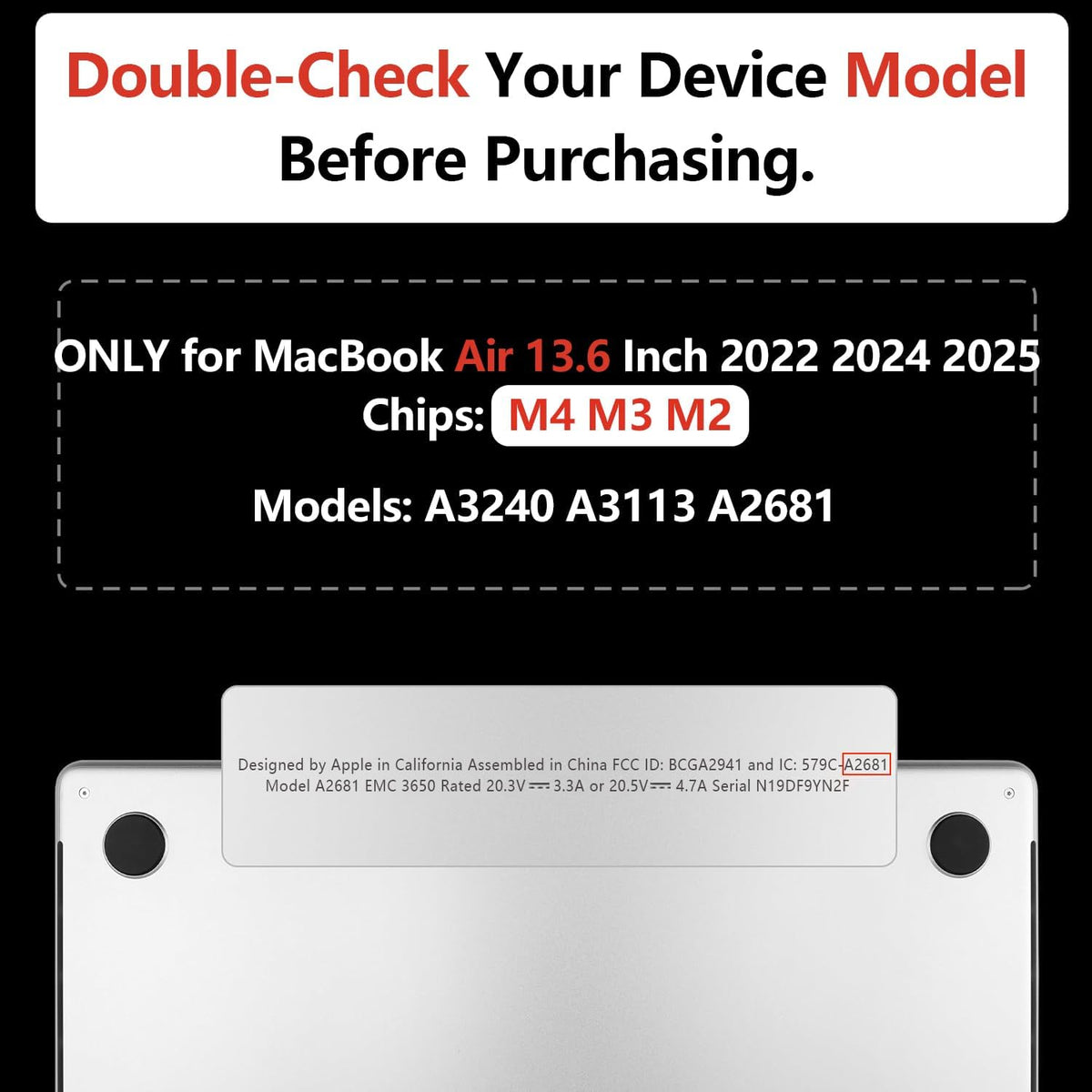 TWOLSKOO Compatible with M4 MacBook Air 13.6 inch Case 2025-2022 Release M4 A3240 M3 A3113 M2 A2681, Plastic Hard Shell & Keyboard Cover & Type C Adapter & Screen Protector, Bright Abstract Florals