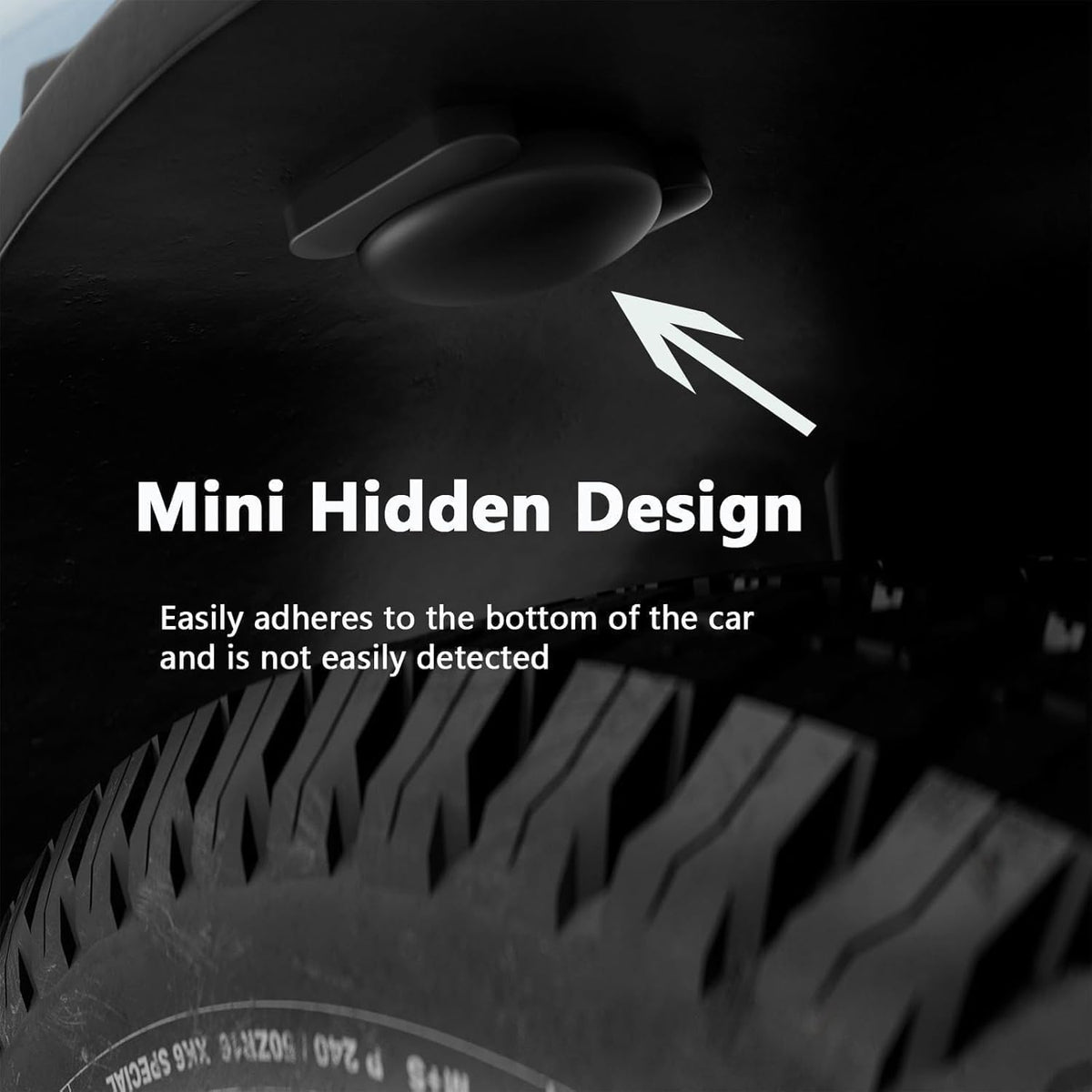 Dahetag (Black,1PCS) Tracker Device for Vehicles,Mini Hidden Car Tracker with Magnetic Case,No Monthly Fee Tracker,Car
