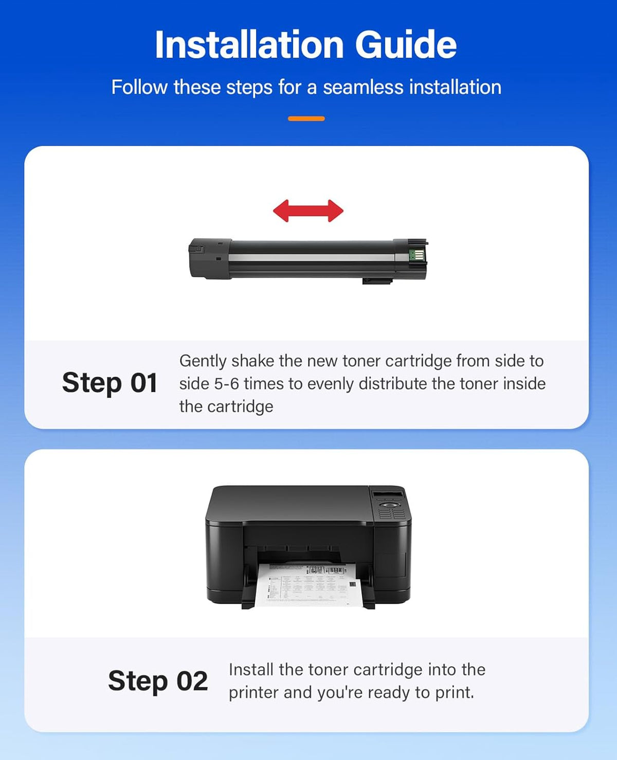 Phaser 6700 High Capacity Toner Cartridge Set 4-Pack Replacement for Xerox 106R01510 106R01507 106R01508 106R01509 Compatible with Xerox Phaser 6700 6700N 6700DN Printer Ink Black Cyan Magenta Yellow