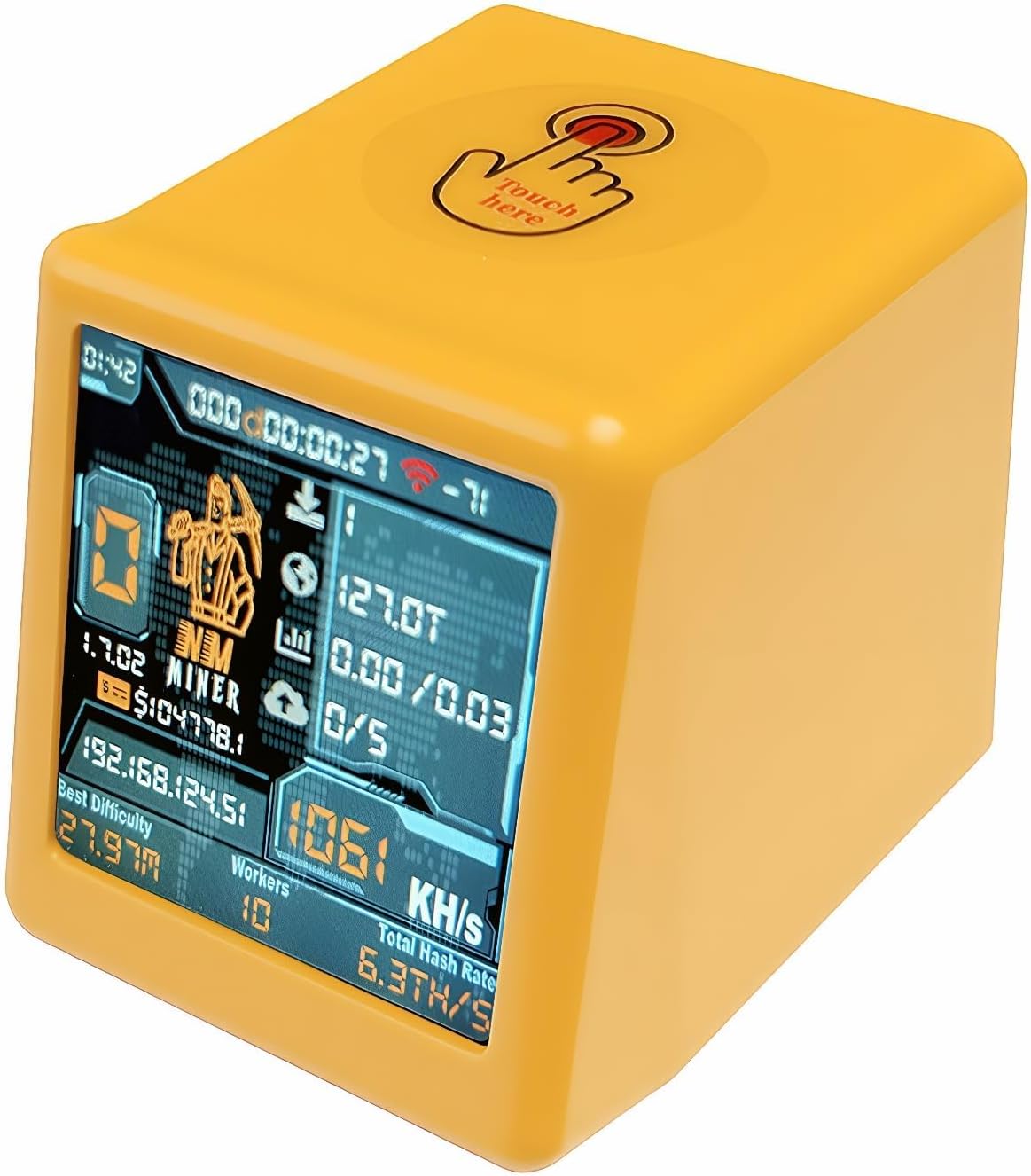 Hizusoa V2 ESP32 1060 Nerdminer NM Smart TV BTC Solo Lottery Miner Lower Power Consumption Hashrate Reach KH/s Silent
