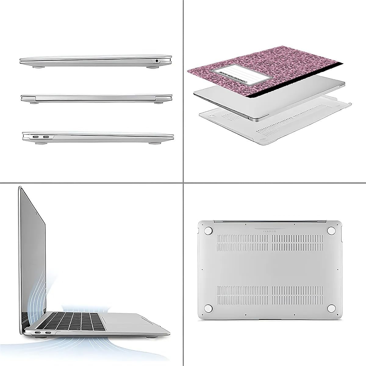 Compatible with MacBook Air 13.3 13.6 Inch Case 2022 2021 2020 2019 Plastic Hard Shell Case Cover,13.3 Air (A1932/A2179/A2337), Notebook