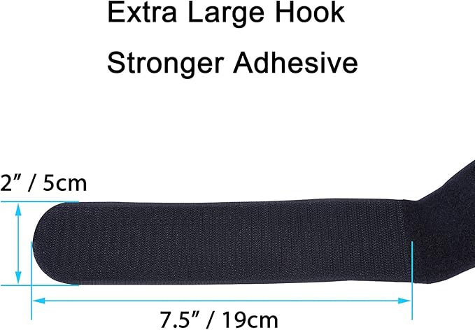 Wisdompro Extra Large 4 Pack 2x60" Hook and Loop Tie Down Straps Heavy Duty