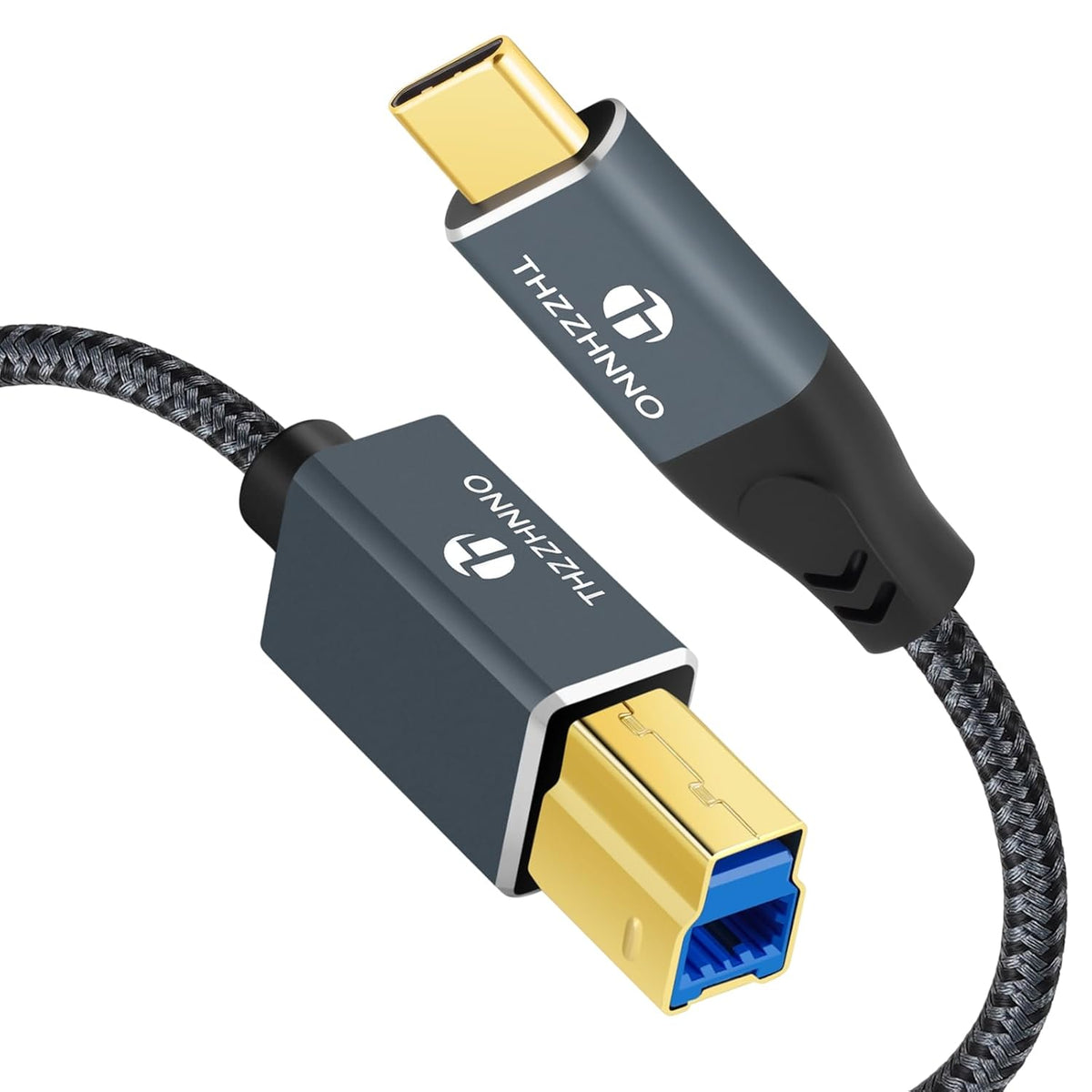 6.6FT, 3.0 3.1 USB C to USB B Cable Type C Male to Type B Male Printer Cable USB Type B Compatible with Docking