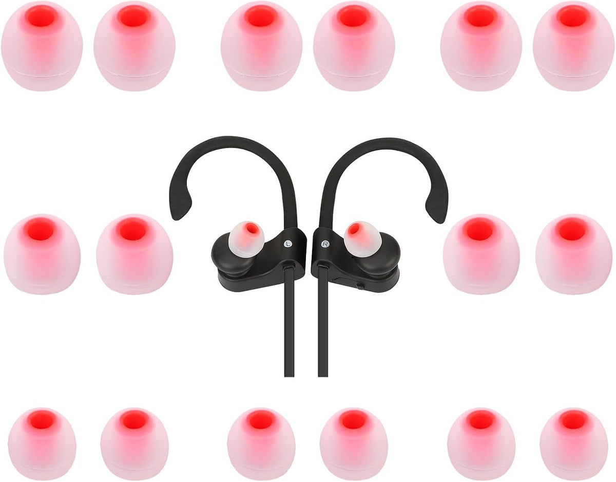 Earbud Tips Ear Bud Tips Soft Anti Slip Washable and Reusable Silicone Replacement Earbud Tips Fit Most in-Ear Earbuds(Inner Hole 3.8mm -5.1mm) 18pcs S M L