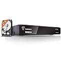 TIGERSECU Super HD 1080P 4 Channel DVR Security Recorder with 2TB Hard Drive, Hybrid 6-in-1 CCTV DVR Recorder Compatible with 2MP and 5MP TVI, AHD